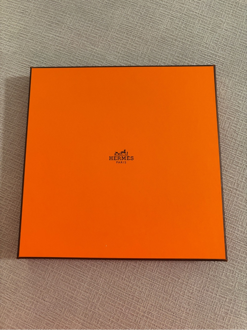 10”x10” Hermes Scarf Box